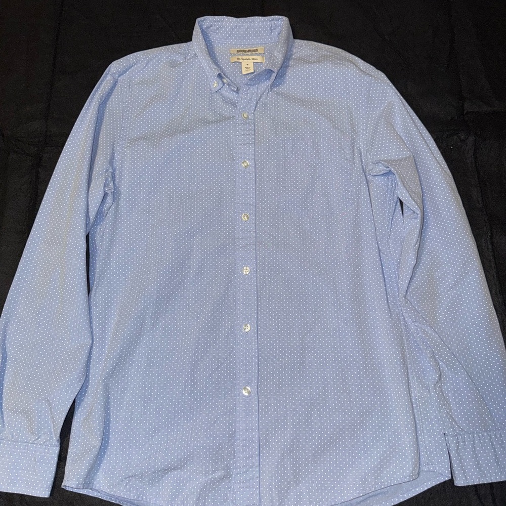 Men's Light Blue Dress Shirt - Medium (M) Slim Fit